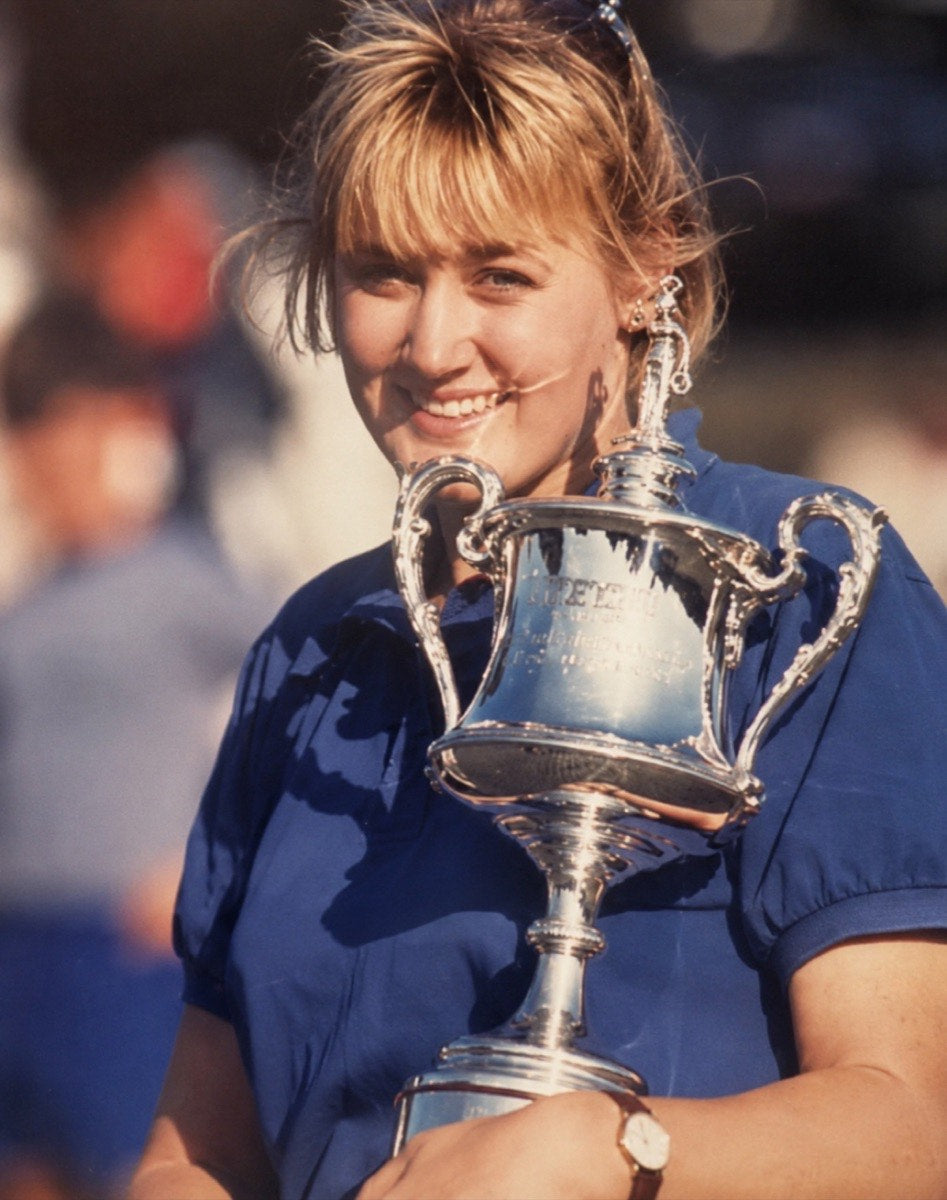 Anne Rollo with trophy