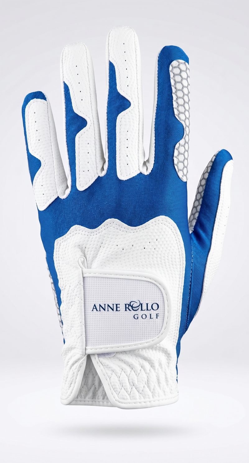 The Anne Rollo Golf Glove — Premium Grip, Left-Hand (for right-handed golfers), Machine Washable
